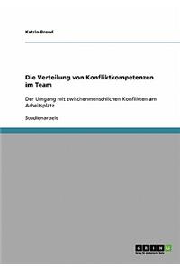 Die Verteilung von Konfliktkompetenzen im Team