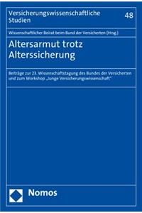 Altersarmut Trotz Alterssicherung