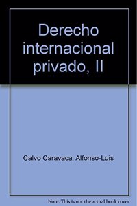 Derecho internacional privado, tomo II