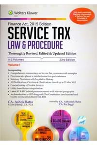 Service Tax Law and Procedure in 2 vols