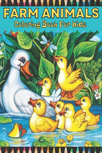 Farm Animals Coloring Book For Toddlers