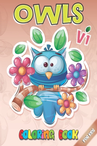 Owls Coloring Book