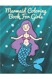 Mermaid Coloring Book For Girls