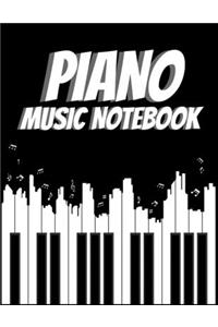 Piano music notebook