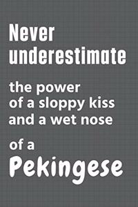 Never underestimate the power of a sloppy kiss and a wet nose of a Pekingese