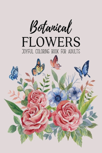 Botanical Flowers Coloring Book
