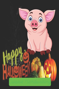 Happy Halloween, Cursive Handwriting