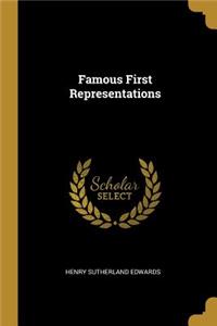 Famous First Representations