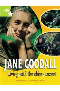 Rigby Star Gui Quest Year 2 Lime Level: Jane Goodall: Living With Chimpanzees Reader Sgle