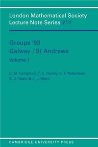 Groups '93 Galway/St Andrews: Volume 1