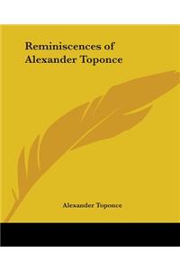 Reminiscences of Alexander Toponce