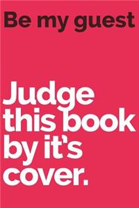 Judge this book by it's cover.