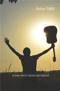 Guitar TABS - Blank Sheet Music Notebook