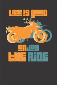 Motorcycle Riding Notebook Journal