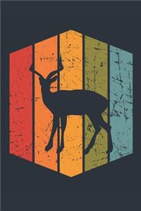 Retro Deer Notebook - Gift for Deer Lovers - Vintage Deer Journal - Deer Diary for Boys and Girls