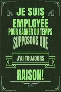 Je Suis Employée Pour Gagner Du Temps Supposons Que j'Ai Toujours Raison!