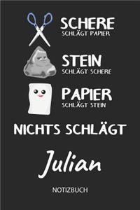 Nichts schlägt - Julian - Notizbuch