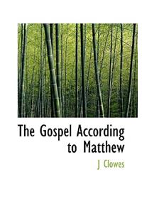 The Gospel According to Matthew