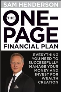 One Page Financial Plan