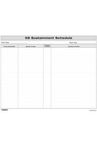 5s Sustainment Schedule