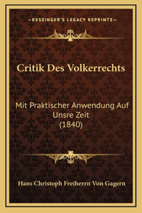 Critik Des Volkerrechts