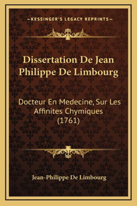 Dissertation De Jean Philippe De Limbourg