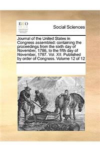 Journal of the United States in Congress assembled
