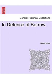 In Defence of Borrow.