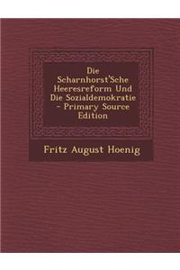 Scharnhorst'sche Heeresreform Und Die Sozialdemokratie