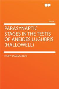 Parasynaptic Stages in the Testis of Aneides Lugubris (Hallowell)