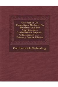 Geschichte Des Ehemaligen Niederstifts Munster Und Der Angranzenden Grafschaften Diepholz, Wildeshausen ......
