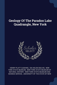 Geology Of The Paradox Lake Quadrangle, New York