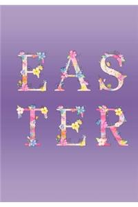 Floral Easter Notebook Pretty Easter Journal with Easter Lillies