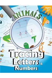 Animals Tracing Letters and Numbers