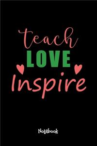 Teach Love Inspire-01 Journal Black Cover