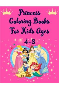 Princess Coloring Books For Kids Ages 4-8