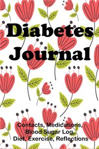 Diabetes Journal (Contacts, Medications, Blood Sugar Log, Diet, Exercise, Reflections)