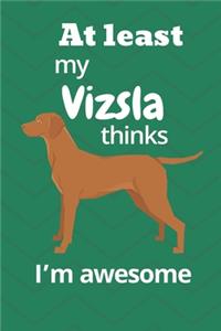 At least My Vizsla thinks I'm awesome