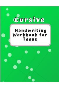 Cursive Handwriting Workbook for Teens