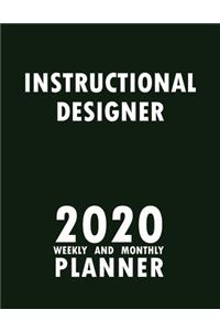 Instructional Designer 2020 Weekly and Monthly Planner