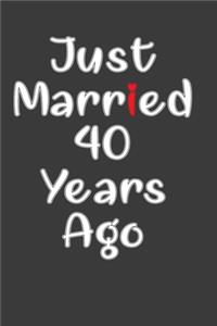 Just Married 40 Years ago