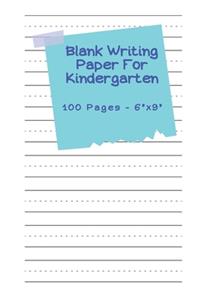 Blank Writing Paper For Kindergarten - 100 pages 6