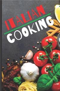 Blank Italian Recipe Book Journal - Italian Cooking