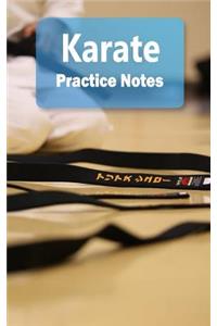 Karate Practice Notes