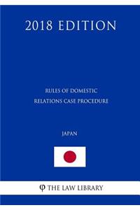 Rules of Domestic Relations Case Procedure (Japan) (2018 Edition)
