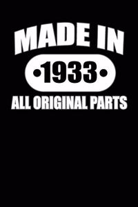 Made in 1933 All Original Parts