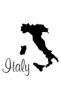 Italy - White Blank Notebook