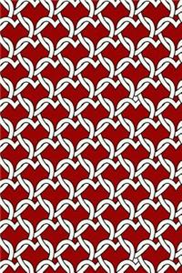 Journal Notebook Chained Hearts Pattern 2