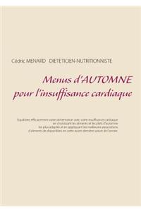 Menus d'automne pour l'insuffisance cardiaque