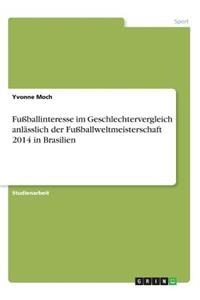 Fußballinteresse im Geschlechtervergleich anlässlich der Fußballweltmeisterschaft 2014 in Brasilien